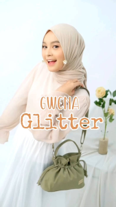 Gwena Glitter Gwena Sling bag By Zzhomey Tas Wanita Selempang Hand Bag Anti Air