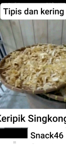 Keripik Singkong MANGLENG mentahKering dan tipis 1 Kilogram