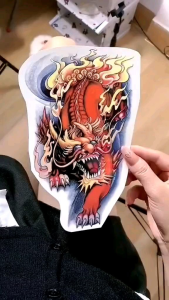 Tatto Temporarry Tato temporer  Tatto palsu Tahan air lama anti air motif kepala serigala HB - 820