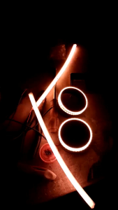 DMX RGB DRL. 210 MODES 30 45 CM 60 CM
