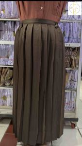 Rok Rempel Keliling COKLAT SMP & SMA Panjang Bahan Elemen