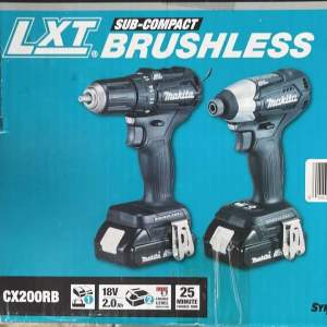 Makita 18-Volt LXT Lithium-Ion Sub-Compact Brushless Cordless 2-piece Combo Kit (Driver-Drill/ Impact Driver) 2.0Ah