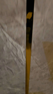 3M List Plat Strip Mirror Gold Stiker Dinding Garis Datar Bahan Stainless Steel Warna Emas