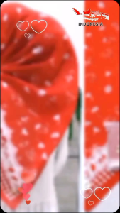 Kerudung Segi Empat Motif Kemerdekaan Bahan Katun Voal Premium