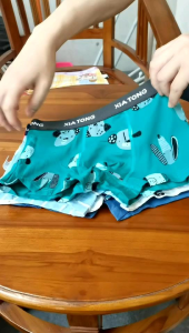 XiaTong Celana Dalam Anak Laki Laki Import 12 Pcs Murni Katun / Boxer Anak Laki Laki 1 Lusin / Celana Dalam Anak Cowok Usia 2-15 Tahun Fashion (M-5XL)