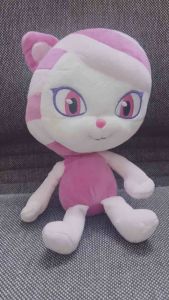 Bé mèo sọc hồng nhồi bông candy Pang 28cm Hàn