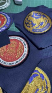 ตัวรีดติดเสื้อ โลโก้ผ้า สถาบันการแพทย์ฉุกเฉิน แถบสะท้อนแสง