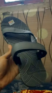 SANDAL GUNUNG PRIA BAHAN LOCAL PREMIUM WARNA ABU KUAT TAHAN LAMA