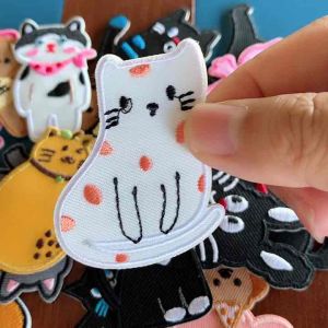 Sticker Dán Vải Sticker Ủi Thêu Quần Áo Balo Túi Mũ Chó Mèo Cute Dễ Thương Vui Nhộn Vudesign