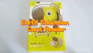 Early Education Reading Card Machine Giraffe Children English 60 Cards 120 Pages Learning Kids Gift | Kad Belajar Kanak