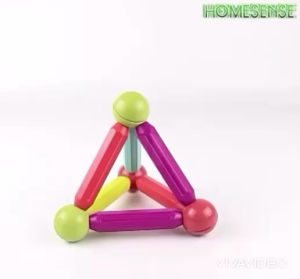 Magnetic Building Sticks Blocks Rods Balls Bars Learning STEM Magnet Toy Early Educational | Mainan Kanak Magnet