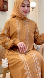 DRESS GAMIS MODE AURORA ADA JUMBO TERBARU BY KJ 100%ASLI REAL