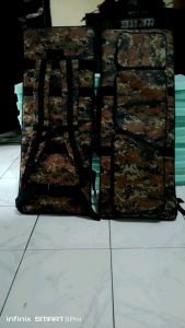 Tas Senapan Kotak Plus Saku Pompa 80cm