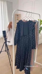 MANASIKANA Mahira Dress Gamis Motif Plisket Anak 5-12th