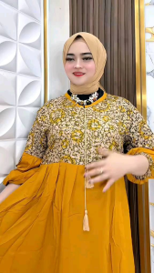 DASTER DRES WANITA BAHAN RAYON TEBAL / DRES BUSUI BUMIL TERBARU 2025 LENGAN 7/8