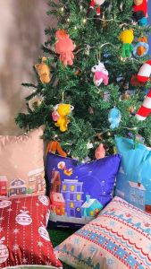 Merry Christmas ปลอกหมอนถอดซักได้ ลายใหม่ สวย สีชัด CM-62-CM-70 ผ้าไมโคร คุณภาพพรีเมี่ยม สีไม่ตก