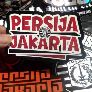 Stiker Persija Jakarta Jak Mania Stiker Anti Air Laminasi Glossy untuk Case Hp Laptop