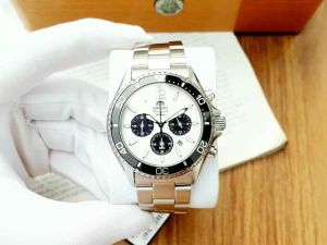 ĐỒNG HỒ NAM CHÍNH HÃNG Orient RA-TX0203S10B Solar Mako Chronograph White Dial Silver Stainless Steel For Men