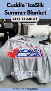 Cuddle™ Ice Silk Cooling Summer Blanket | Ice Silk Silky Soft & Breathable Lightweight Blanket | Summer Cooling Blanket