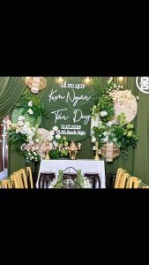 Bộ chữ cắt tên dâu rể ngày cưới.