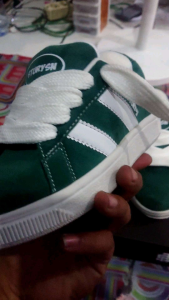 Sepatu anak remaja sepatu gemuk cupu Hijau Nyaman Dipakai 100% Original Produk Tali Gemuk Sol Anti Licin Double Box Casual Sneakers Pria Wanita Kasual Shoes Sport Traveling Olahraga Running Bahan Suede Aktif Tali Gendut Busa Tebal Packing Double Box