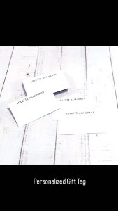 Personalized Minimalist Gift Tag