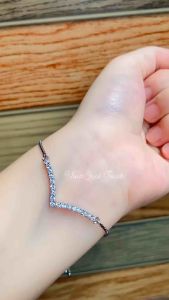 GELANG SILVER925 SERUT FJ ANTI KARAT PERHIASAN PERAK 925 FASHION WANITA 2024 TITANIUM