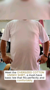 OVERSIZED COTTON STRETCHABLE  SHIRT FOR MEN AND WOMAN
