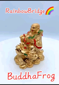BUDDHA FROG (NEW-GOLD-small & Medium) #SIZE:H8CM #881