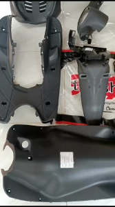 Full Set Cover Body Halus Kasar Yamaha Mio Sporty Kuning Plus Striping 2004 Bendera - Cover Body Kasar & Halus Mio Sporty Kuning Ful Set