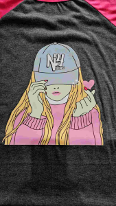 Kaos Atasan Wanita Lengan Panjang & Kaos Raglan Wanita Sablon