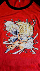 Kaos Anak Nyaman: Raglan 3/4, Dragon Ball & DTF