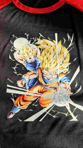 KAOS RAGLAN PRIA DRAGN BALL DTF \ KAOS RAGLAN PRIA LENGAN 3\4 ATASAN PRIA / KAOS MURAH / KAOS DISTRO / KAOS SIMPLE / T-SHIRT PRIA