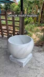 Bak mandi terazo model genuk marmer