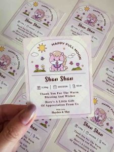 [18PCS/SET]  Baby Fullmoon Card - [ Baby Horse ]
