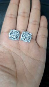 Đôi bông tai nữ đẹp hình trái tim đeo dễ thương Lokalo 24.7.23