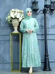 COD-GAMIS BROKAT WANITA ELEGAN SIMPLE DAN MEWAH VIRAL 2024-GAMIS KERANCANG BAHAN BROKAT COCOK UNTUK PESTA DAN KONDANGAN