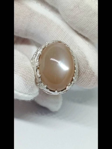 ★Cincin Batu Moonstone Asli ★25.40CT★22.0 x 16.0mm★Silver 925 Ori ★ ★天然月光石男庄戒指
