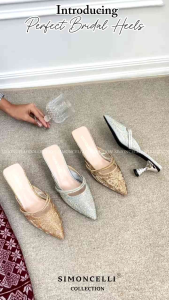 Simoncelli Sandal Heels 5 Cm Wanita | Sandal Wanita | High Heels | Heels Tali Belakang | Heels Kondangan | Bridal Shoes XT9-13
