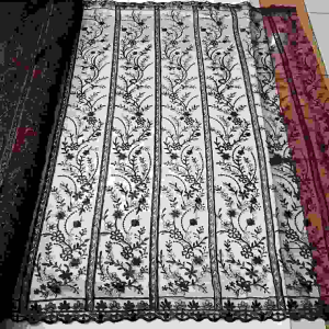 Tulle etnik motif Baru lembut dan mewah untuk kebaya 50 cm