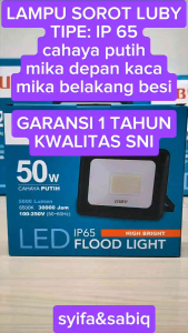 LUBY LAMPU SOROT / KAP SOROT GARANSI 1 TAHUN LBKS 503 CAHAYA PUTIH PAKET 10PCS
