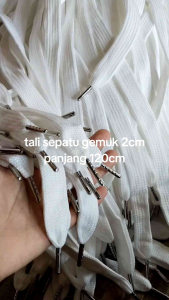 Tali  sepatu Gemuk LEBAR 2CM Ujung Besi