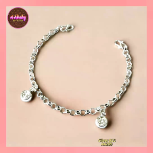 🌈AAbaby Galleries AA209 Original Baby S925 Silver Anklet Bracelet Round Money Bells 圆钱铃Rantai Kaki/Tangan/Gelang Kaki Bayi/Kanak