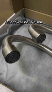 Kitchen Sink Faucet Double Head Sink Tap 360° Rotateable