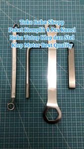 KUNCI SET 4 PCS KUNCI BUKA TUTUP KLEP DAN STEL KLEP MOTOR BERKUALITAS