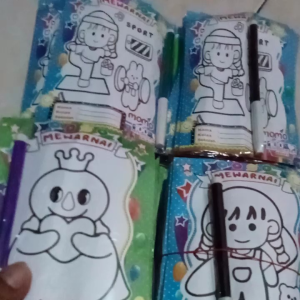 mewarnai gambar spidol isi 10. pcs