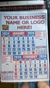 2025 COMMERCIAL CALENDAR (10 pcs.) FREE LAYOUT