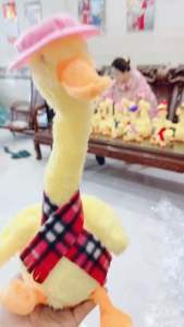 Đồ chơi vịt bông-Vịt Linh Linh nhại tiếng biết hát. Xương rồng nhảy múa vui nhộn. Chó bông biết nói. Quà tặng hottred