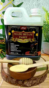 Madu Hitam Pahit Gamat Gold plus Daun Insulin 1Kg