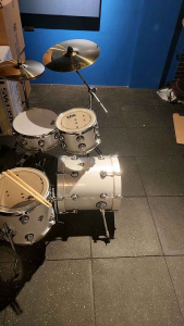 MK PROFESSIONAL 7PLY FULL BIRCH DRUM SET CLUB KIT DRUM SET (BLACK GALAXY SPARKLE)